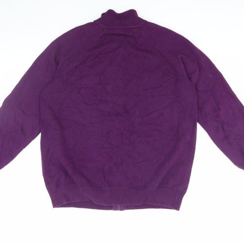 Cotton Traders Women's Purple Jacket, Size L, Full Zip