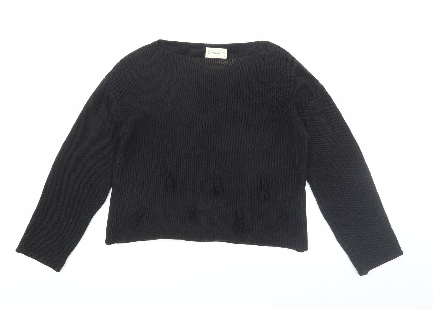 Chianti Women's Black Pullover Jumper, M, Round Neck