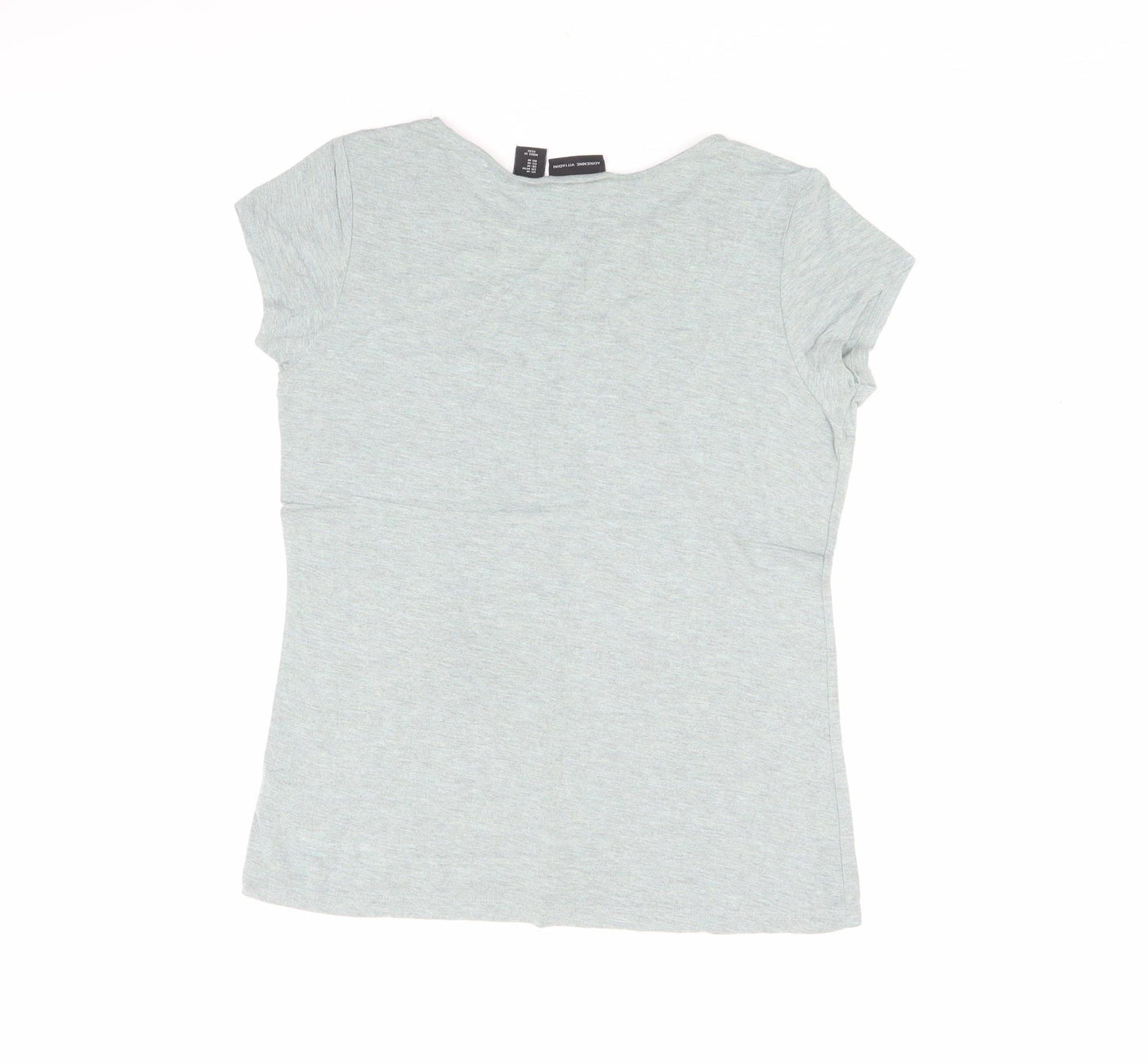 Adrienne Vittadini Women's Green M Basic T-Shirt