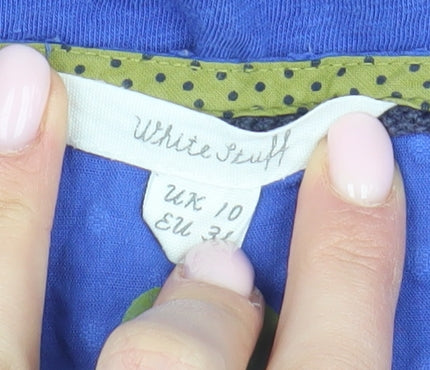 White Stuff Women's Blue Blouse Size 10 Casual