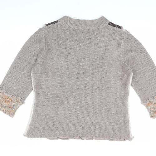Stephen Women's Brown Pullover Jumper L/XL