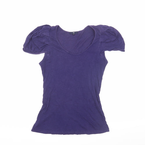 Gap Women’s Purple XS Basic Scoop Neck T-Shirt