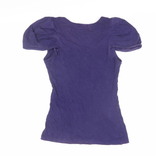 Gap Women’s Purple XS Basic Scoop Neck T-Shirt