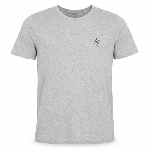 Jack & Jones Men's Grey Logo Crew Neck T-Shirt - Size S