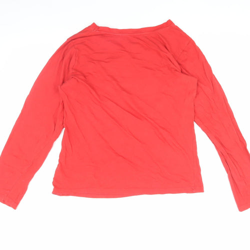 Disney Women's Red Mickey T-Shirt, Size S, Casual Style
