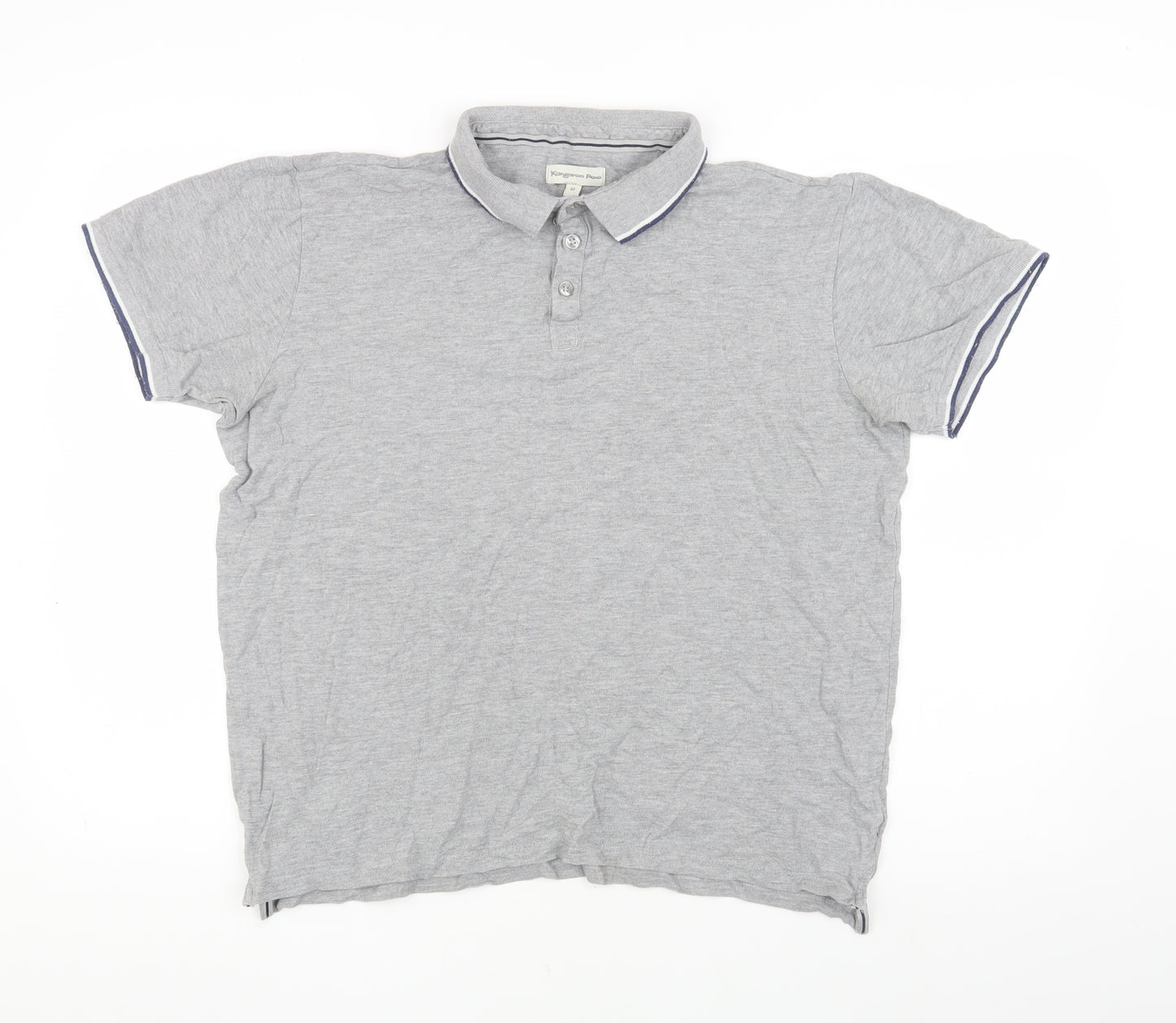 Kangaroo Poo Men's Grey Medium Polo Shirt