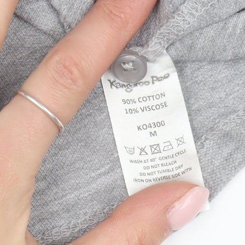 Kangaroo Poo Men's Grey Medium Polo Shirt