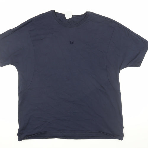 MP Men's Navy Blue L Cotton Short Sleeve T-Shirt