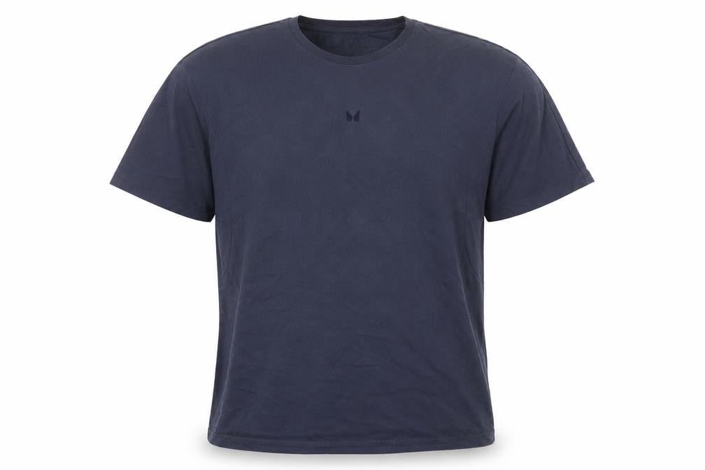 MP Men's Navy Blue L Cotton Short Sleeve T-Shirt