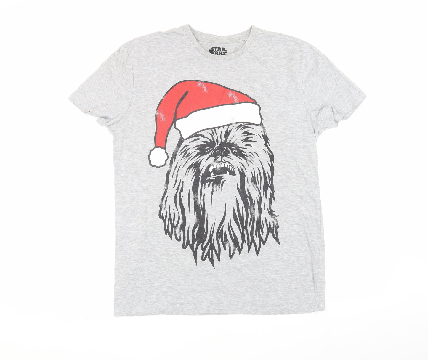 Star Wars Men's Grey Medium Christmas T-Shirt