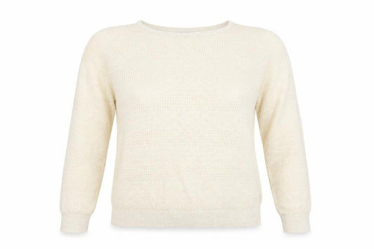 Front view of Vero Moda Women's Ivory jumper, size M