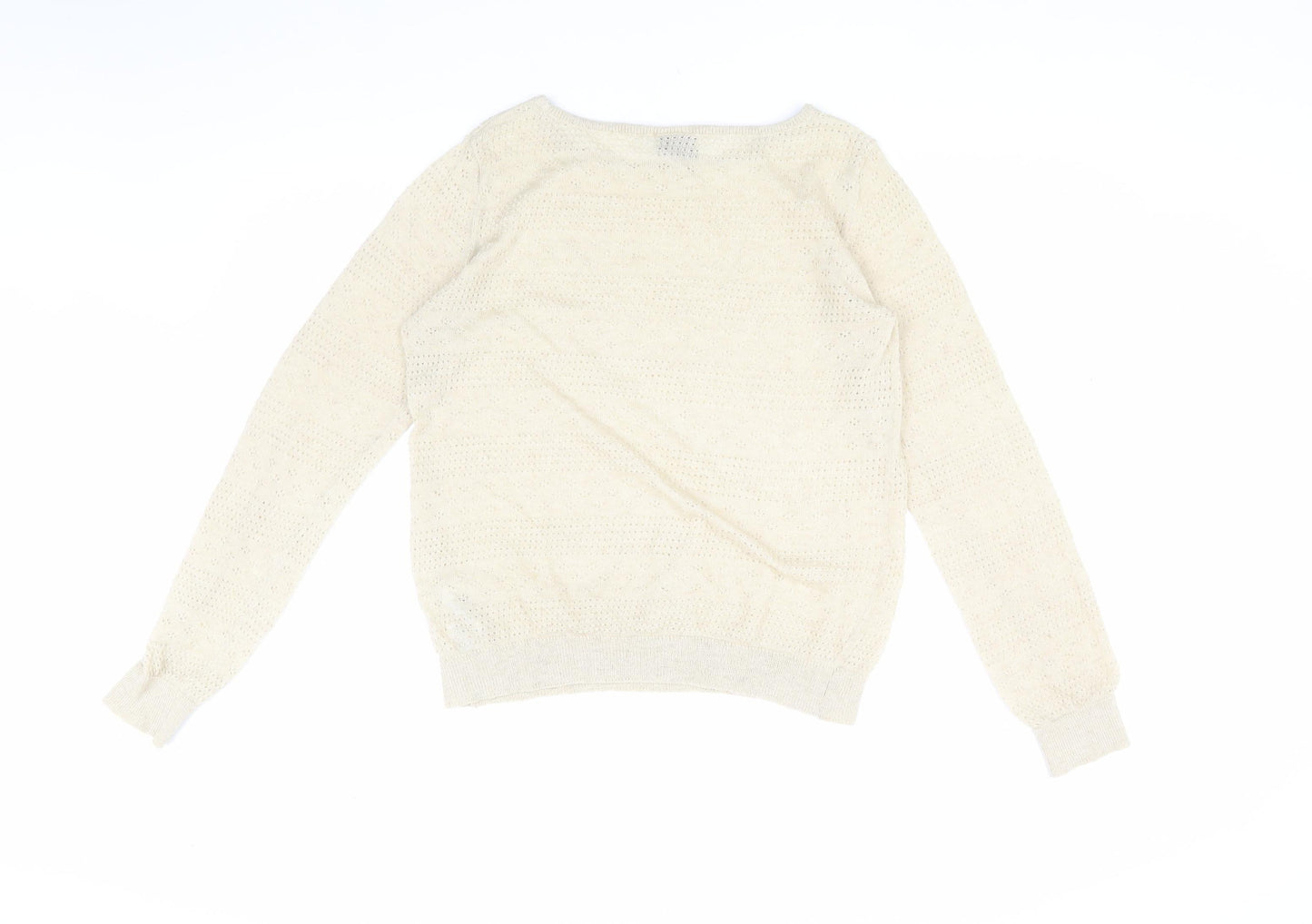 Vero Moda Women's Ivory Pullover Jumper Size M