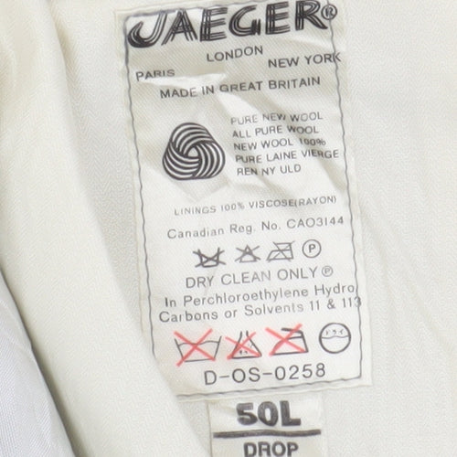 Jaeger Men's Grey Pleated Dress Pants XL