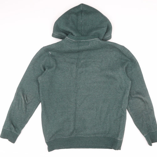 H&M Men's Green Pullover Hoodie M - Hooded Fleece
