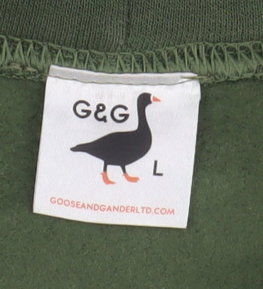 Goose and Gander Unisex Green L Hoodie Pullover