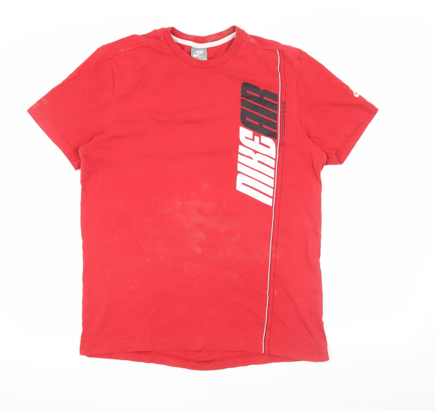Nike Air Men's Red Graphic T-Shirt, Size L, Regular Fit