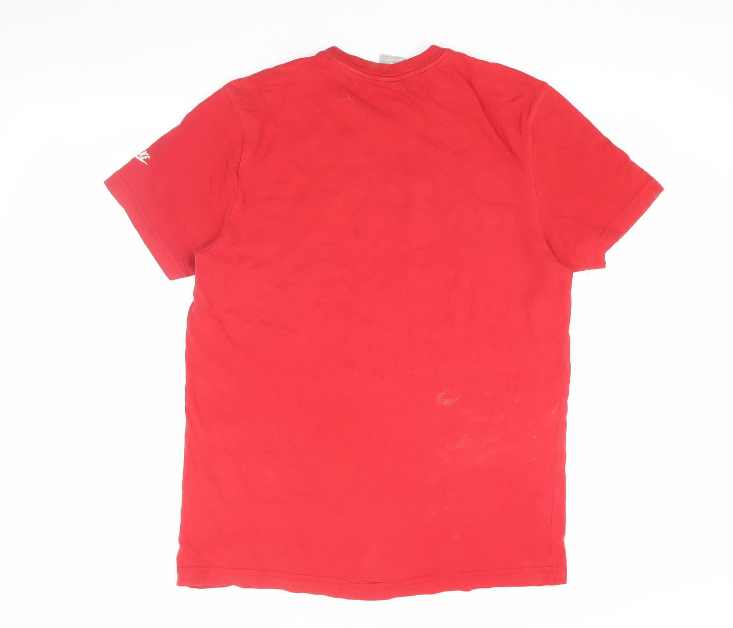 Nike Air Men's Red Graphic T-Shirt, Size L, Regular Fit