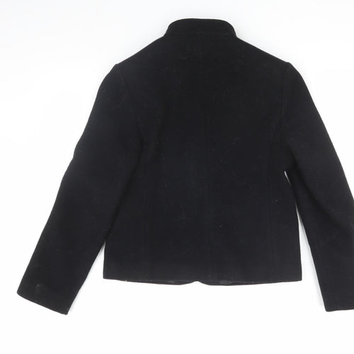 St Michael Women's Black Wool Jacket Size 10 Classic