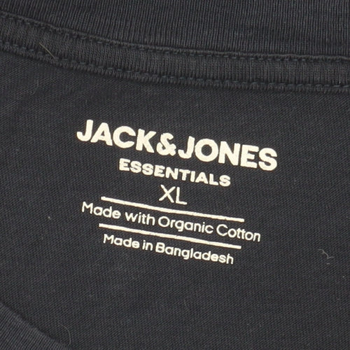 Jack & Jones Men's Black XL Crew Neck T-Shirt