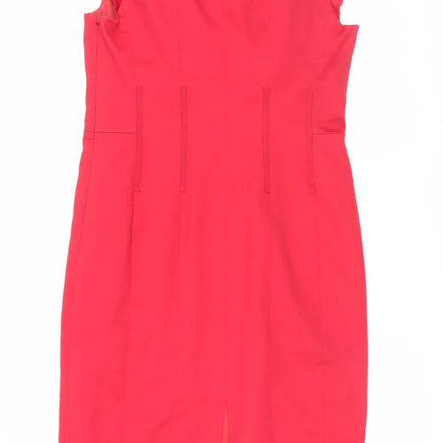 Coast Women's Red Sheath Dress Size 14