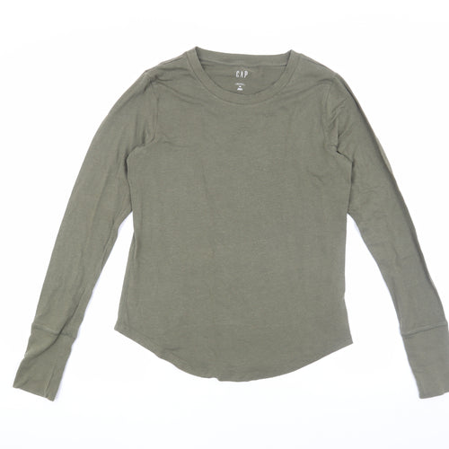 GAP Women's Green M Lightweight Long Sleeve T-Shirt