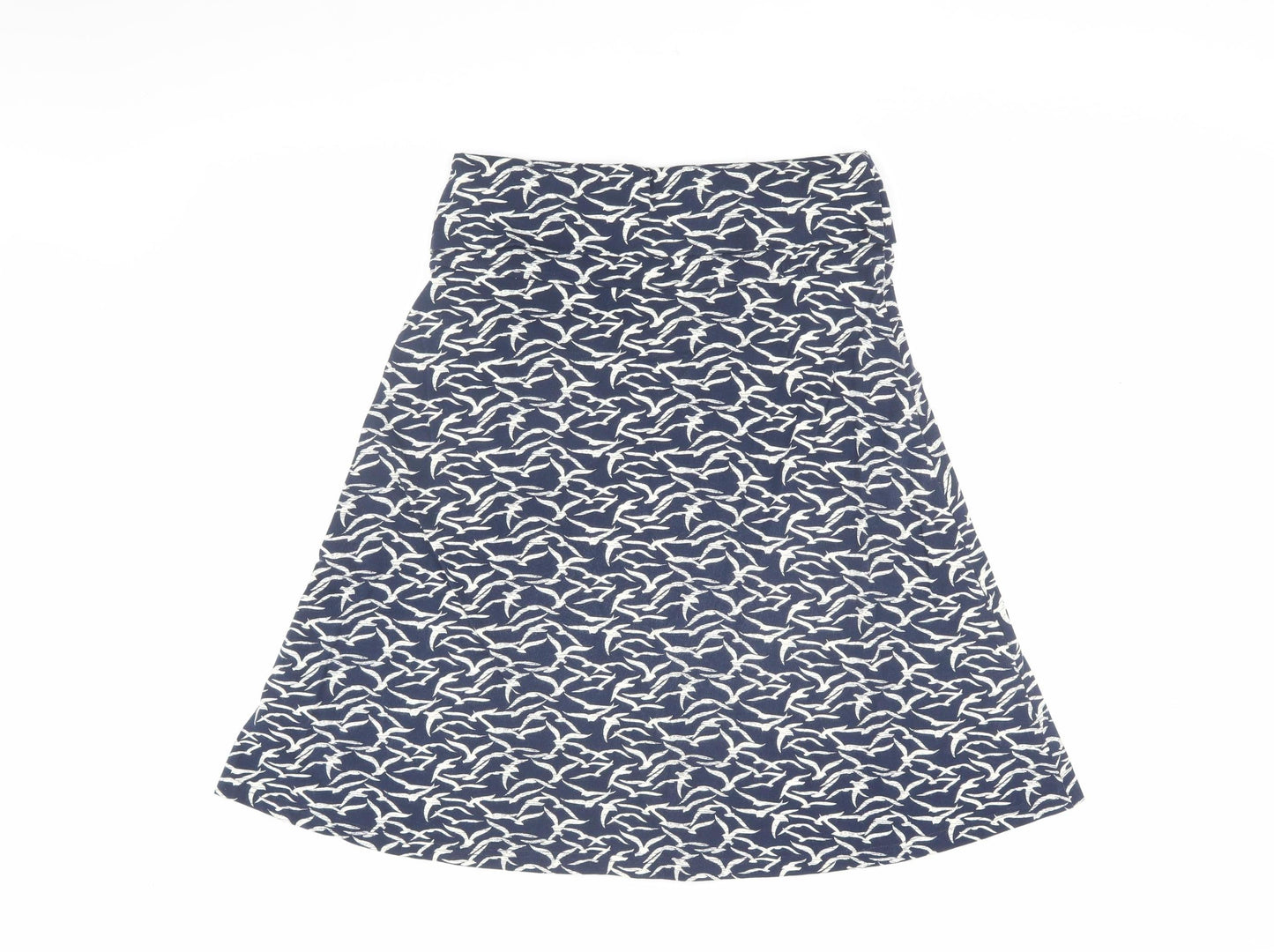 Weird Fish Women's Blue A-Line Skirt, Size 10