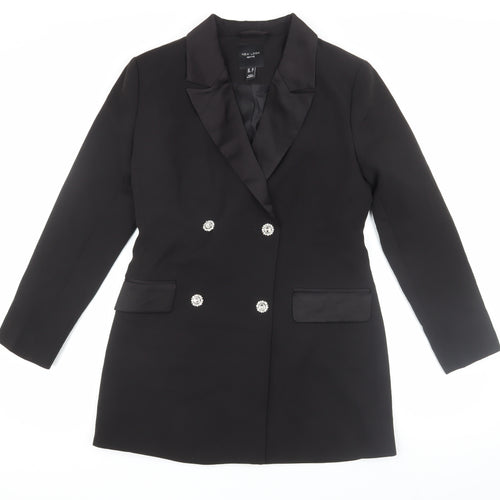 New Look Women Black Petite Jacket Dress UK Size 10