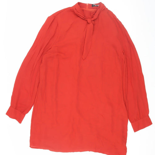 Fashion Union Women's Red Shift Dress Size 16