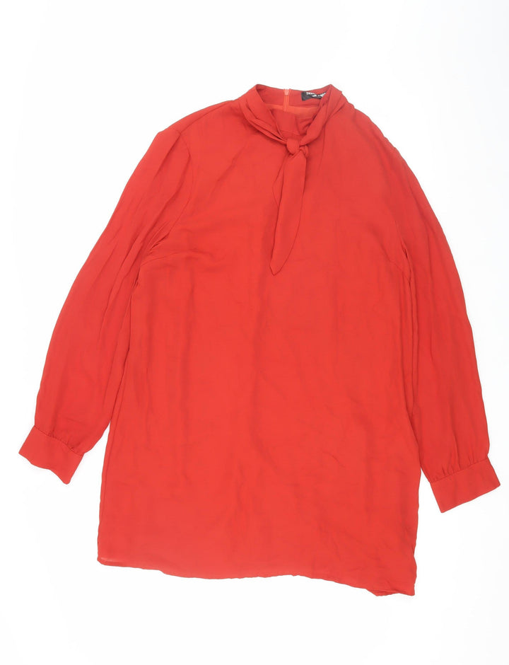 Fashion Union Women's Red Shift Dress Size 16
