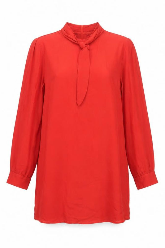 Front view of Fashion Union Women's Red Shift Dress, size 16