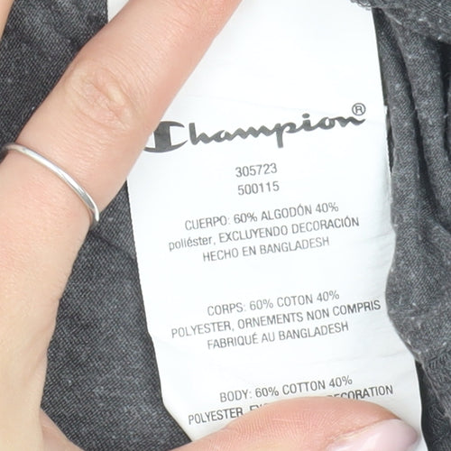 Champion Boys Grey Long Sleeve T-Shirt XL Pullover Style