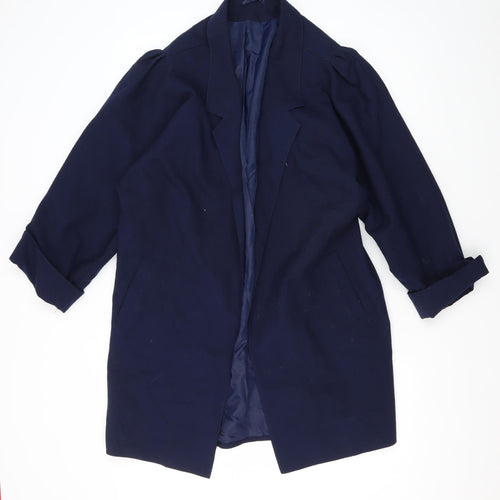 Yessica Women's Blue Long Overcoat Size 12