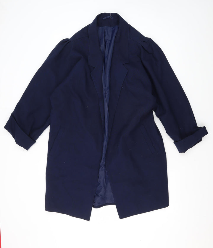 Yessica Women's Blue Long Overcoat Size 12