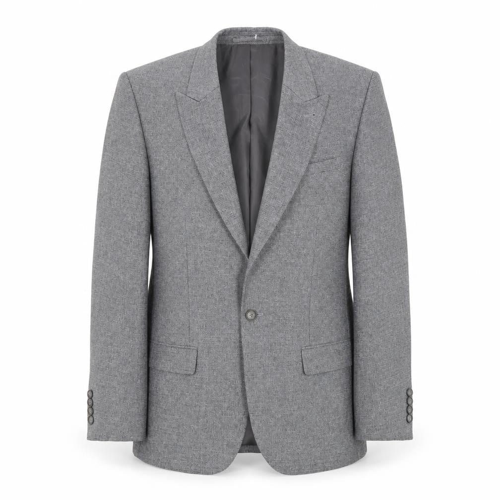 Front view of River Island Men's Grey Blazer 40 Regular