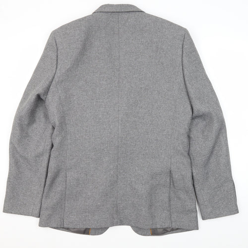 River Island Men's Grey Blazer 40 Regular