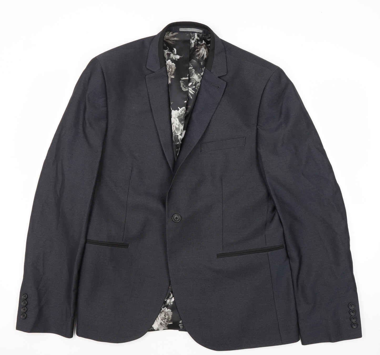 Next Men's Black Blazer, Size 42R, Regular Fit Formal