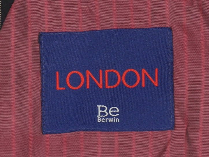 Be Berwin Men's Black Striped Blazer - Size 42