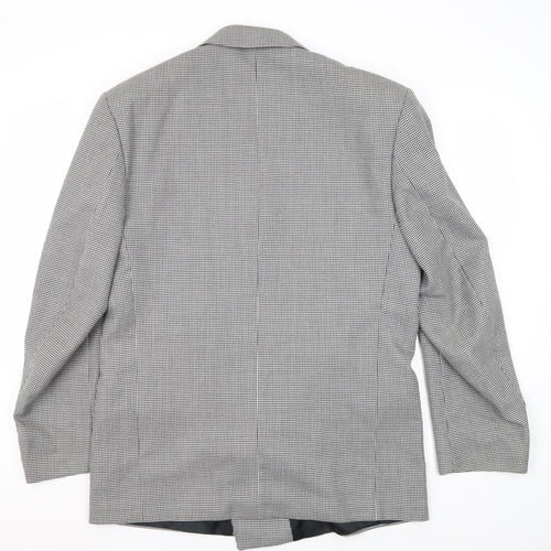 Skopes Men's Grey Check Double-Breasted Blazer 40R