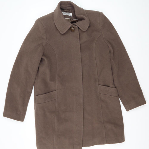 BHS Women's Brown Mid-Length Coat Size 14 - Winter Classic