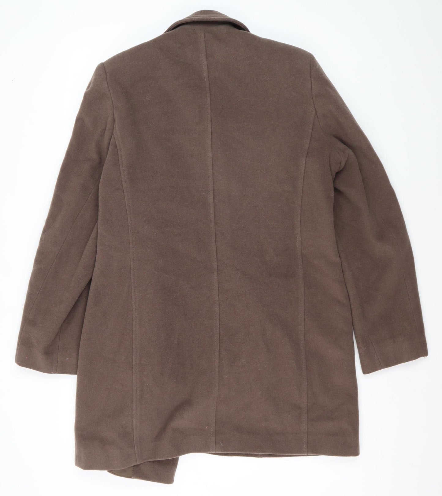 BHS Women's Brown Mid-Length Coat Size 14 - Winter Classic