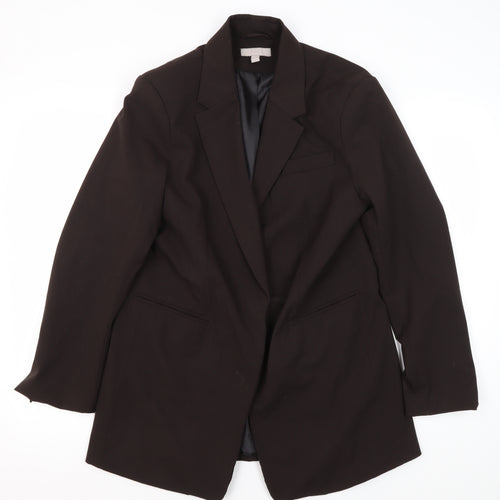 H&M Women's Black Trouser Suit Jacket Size 12