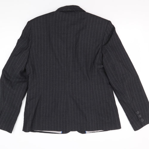 Autonomy Women's Black Pinstripe Blazer Size 14