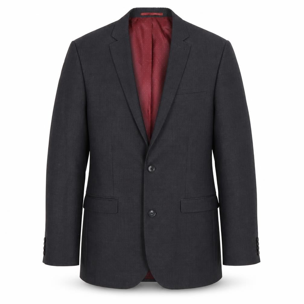 Front view of Next Men's Black Blazer 40 Regular Two-Button Wool