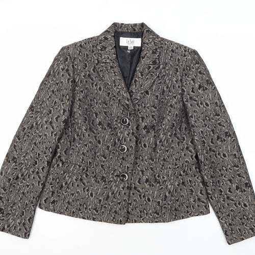 Le Suit Women's Grey Petite Suit Jacket Size 8