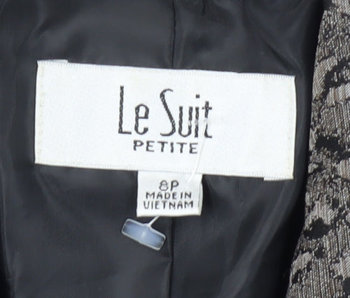 Le Suit Women's Grey Petite Suit Jacket Size 8