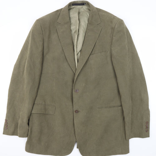 Marks and Spencer Men's Green Blazer, Size 42L