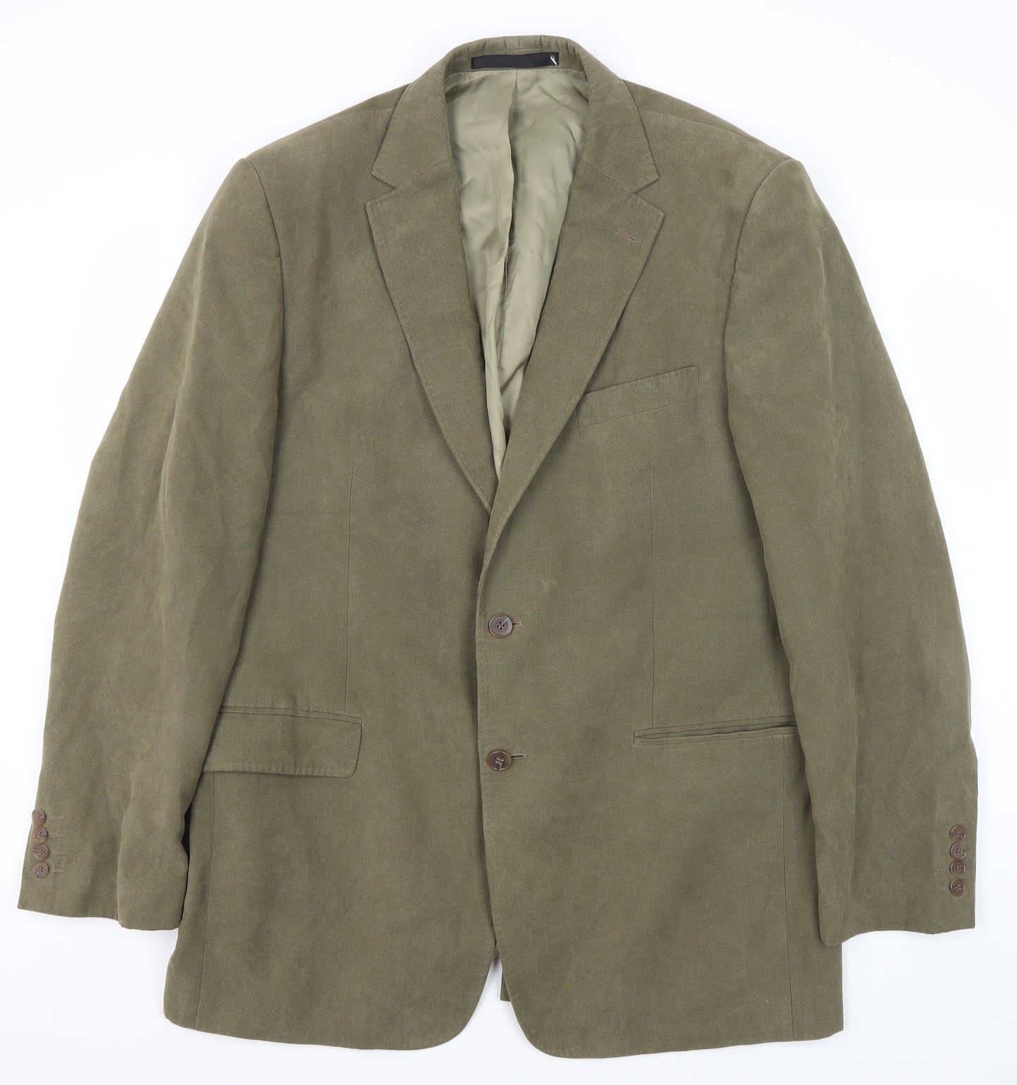 Marks and Spencer Men's Green Blazer, Size 42L