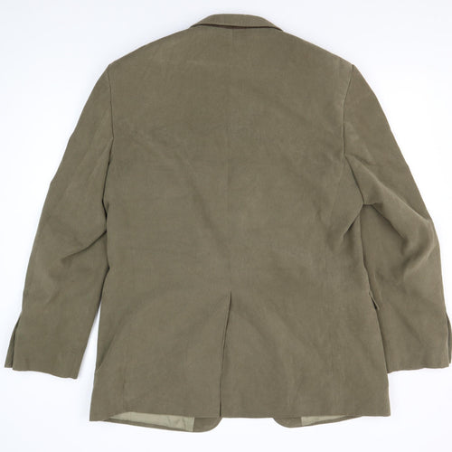 Marks and Spencer Men's Green Blazer, Size 42L