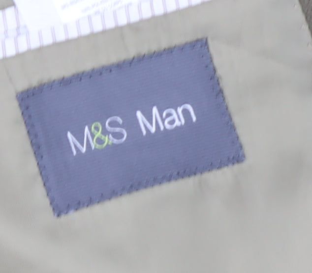 Marks and Spencer Men's Green Blazer, Size 42L