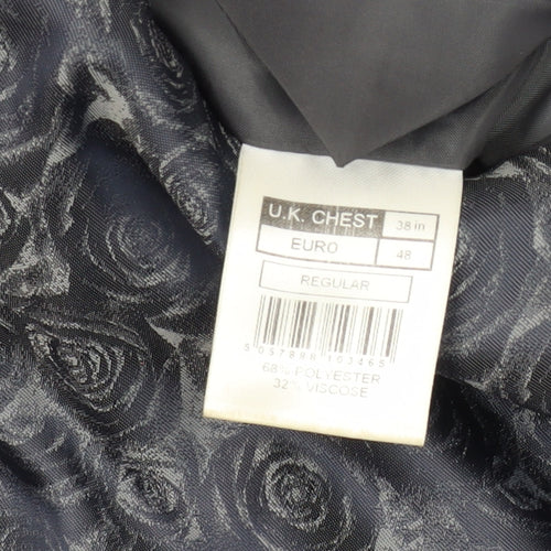 Scott & Taylor Men's Grey Slim Blazer 38R